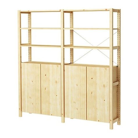 Ivar Storage System from Ikea Ivar Regal, Garage Storage Units, Pine Cabinets, Side Units, Ikea Ivar, Ikea Website, Foldable Table, Wooden Bookcase, Standing Shelves