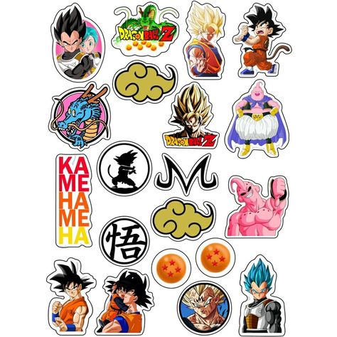 Goku Stickers Printable, Dragon Ball Stickers Printable, Christmas Ramos, Dragon Ball Z Stickers, Chibi Dragon, رورونوا زورو, Dragon Ball Tattoo, Pokemon Stickers, Dragon Balls