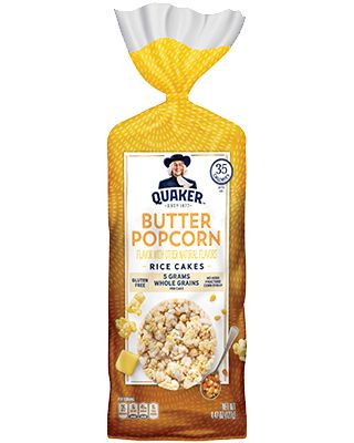 Popcorn Rice, Quaker Rice Cakes, Flavor Rice, Rice Cakes Healthy, Hummus Chips, Buttery Popcorn, Gluten Free Popcorn, Buttered Popcorn, Rice Cake Recipes