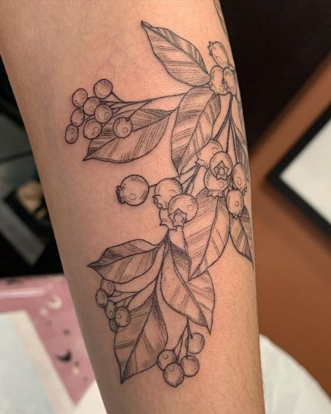 blueberry branch tattoo • Instagram Bird And Berry Tattoo, Blueberry Tree Tattoo, Blueberry Tattoo Design, Wild Berry Tattoo, Blueberry Tattoo Black And White, Oak Branch Tattoo, Fruit Branch Tattoo, Blueberry Plant Tattoo, Berry Branch Tattoo