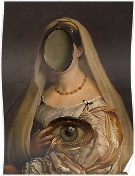 THE PATHS OF THE MIRROR Poster Mirror Poster, Ap Art, Creepy Art, Pop Surrealism, Ethereal Art, Weird Art, An Eye, Surreal Art, The Mirror