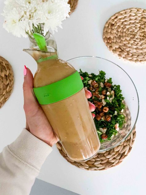 Tahini Vinaigrette Dressing, Lime Tahini Dressing, Tahini Vinaigrette, Lime Salad Dressing, Homemade Dressings, Massaged Kale Salad, Vegan Pad Thai, Salad Inspiration, Massaged Kale