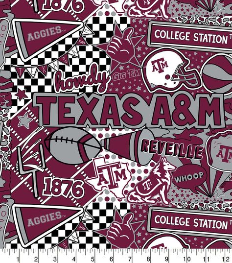 Clown Balloons, Aggie Football, Orange Fleece, Dorm Art, Texas A M University, University Logo, College Team, Texas A&m, Fabric Patch