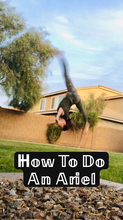 How To Do A Ariel Gymnastics, How To Do A Back Tuck, Ariel Tutorial Gymnastics, How To Do An Ariel, How To Do A Ariel, Ariel Gymnastics, Tumbling Tips, Flips Gymnastics, How To Do Gymnastics