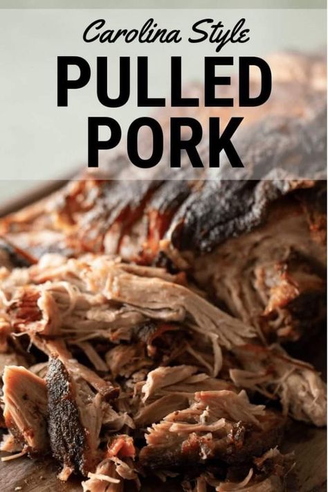 Carolina Pulled Pork Crock Pot Recipes, Savory Pulled Pork, North Carolina Pulled Pork, Carolina Style Pulled Pork, Smoked Pulled Pork Recipe, Carolina Pulled Pork, Pork Pulled, Hey Grill Hey, Mop Sauce