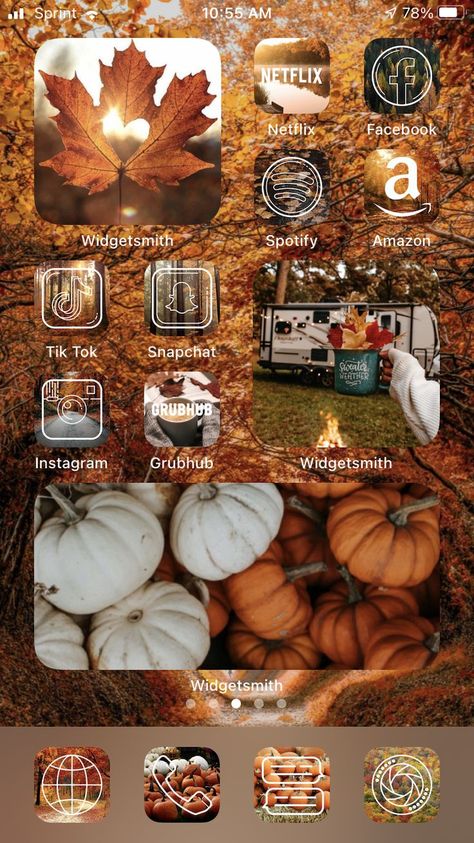 Fall Aesthetic Icons For Apps, Autumn Home Screen, Fall Aesthetic App Icons, Autumn To Do List, Widget Wallpaper, Fall Video, Cute Backgrounds For Iphone, Aesthetic App Icons, Halloween Wallpaper Cute