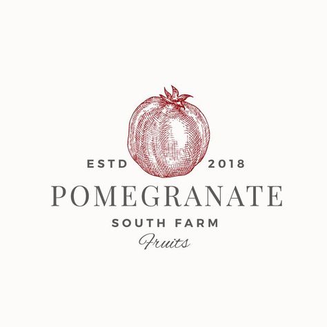 Roma Logo, Halloween Logo, Food Vintage, Pomegranate Art, Pomegranate Design, Candle Label Template, Aroma Candle, Retro Typography, Coffee Logo