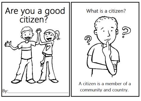 Free home school printable coloring book about what a good citizen is… Citizenship Activities, Social Studies Communities, Citizenship Lessons, 3rd Grade Social Studies, Kindergarten Social Studies, Homeschool Social Studies, Social Studies Worksheets, Social Studies Elementary, School Social Work