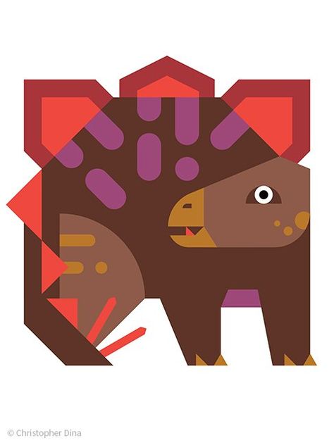 Dinosaur Illustration Art, Vectorial Art, Square Animals, Geometric Dinosaur, Africa Jungle, Dinosaur Ideas, Animal Vector Illustration, Vector Animals, Dinosaur Graphic