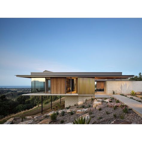 Coolamon House, Decorative Concrete Floors, Concrete Pathway, Architects House, Nordic House, Concrete Flooring, Beachfront House, Modern Villa Design, Decorative Concrete