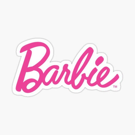 Barbie Party Decorations, Preppy Stickers, Barbie Logo, Barbie Birthday Party, Barbie Theme, Stickers Kawaii, Barbie Birthday, Barbie Party, Girl Stickers