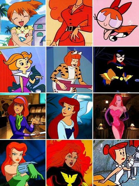 Cartoons With Red Hair, Characters With Orange Hair Costumes, Cosplay Ideas Red Hair, Orange Haired Characters, Red Hair Disney Characters, Cartoon Characters With Orange Hair, Characters With Red Hair Costumes, Orange Hair Costume Ideas, Orange Hair Anime Characters