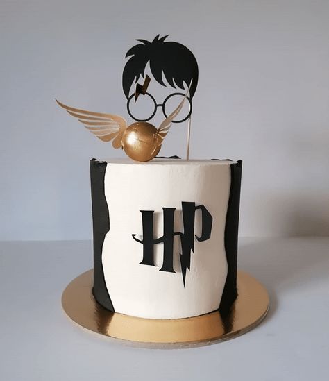 Harry Potter Cake Design, Harry Potter Birthday Party Ideas Cake, Simple Harry Potter Cake Ideas, Harry Potter Cakes Birthday, Harry Potter Cakes, Harry Potter Cake Ideas, Tort Harry Potter, Harry Potter Theme Cake, Harry Potter Theme Birthday