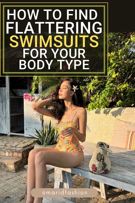 How to choose the right swimsuit for your inverted triangle, rectangle, medium, pear, or square body type - comprehensive body type guide. Best Swimsuit For Body Type, Body Type Guide, Swimsuits For Body Types, Body Types Chart, Mom Tummy, Hourglass Body Shape Outfits, Rectangle Body Shape Outfits, Triangle Body Shape Outfits, Swimsuit For Body Type