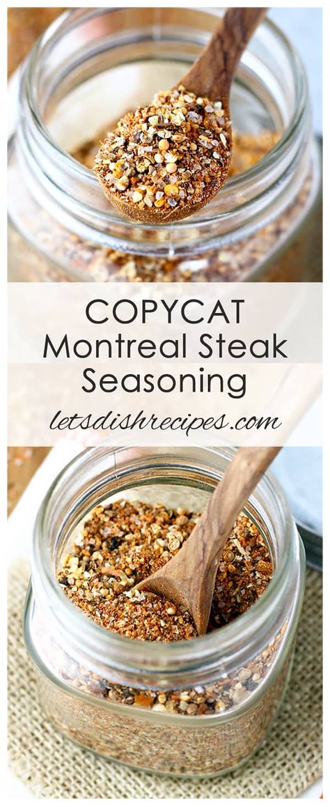 Montreal Chicken Seasoning Recipe, Montreal Steak Seasoning Recipe, Steak Seasoning Recipe, Season Vegetables, Season Steak Recipes, Montreal Steak Seasoning, Potatoes And Vegetables, Recipes Copycat, Grill Cleaner