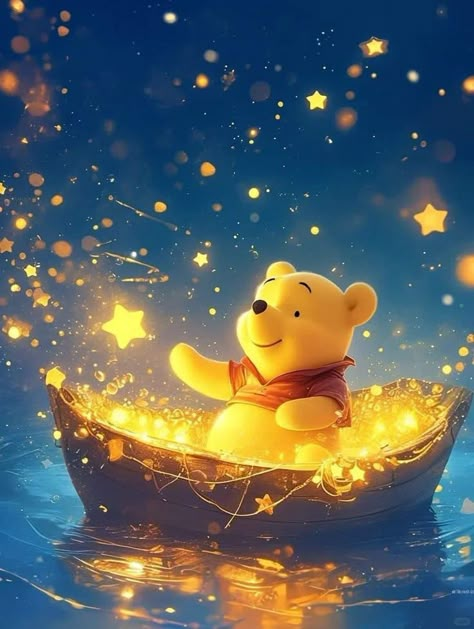 Pooh Bear Phone Wallpaper, Good Night Winnie The Pooh, Winnie The Pooh Images, Disney Hugs, Winnie The Pooh Gif, Winnie The Pooh Decor, Winnie The Pooh Cartoon, Disney Best Friends, Disney Character Drawing