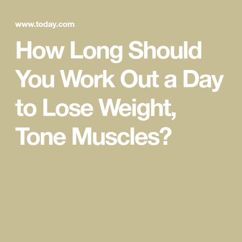 How Long Should You Work Out a Day to Lose Weight, Tone Muscles? Month Workout, 20 Minute Workout, Dance Cardio, Muscle Tone, Toning Workouts, Effective Workouts, Tone It Up, Weight Training, Hiit Workout