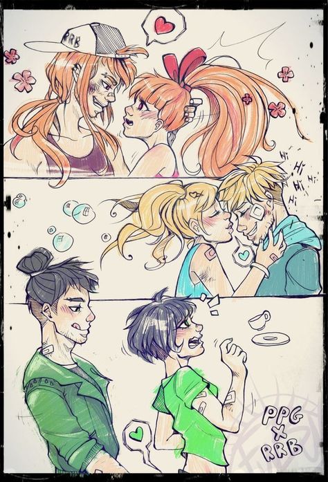 Bubbles X Boomer, Buttercup And Butch, Ppg X Rrb, Powerpuff Kızları, Power Puff Girls Z, Super Nana, Powerpuff Girls Cartoon, Powerpuff Girls Fanart, Rowdyruff Boys