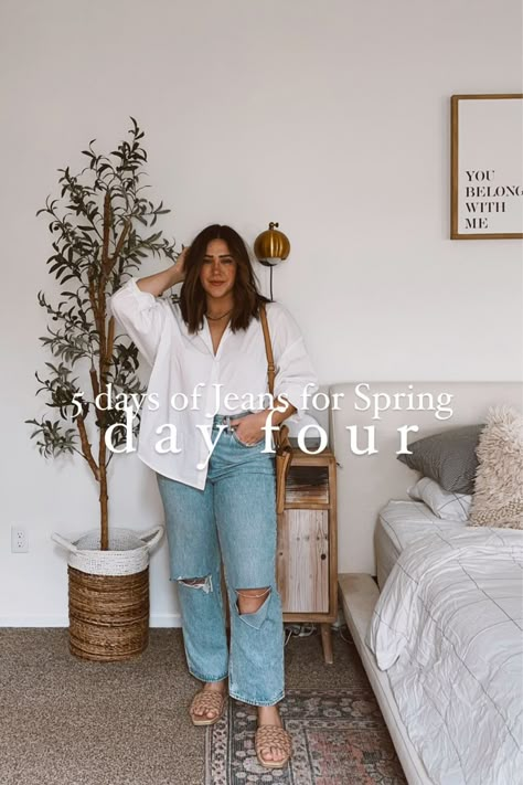 balkanina on LTK Comfy Casual Summer Outfits, Comfy Spring Outfits, Mid Size Outfits, Comfy School Outfits, Jeans Outfit Spring, Spring Trends Outfits, Spring Outfits Men, Summer Outfits For Moms, Summer Trends Outfits