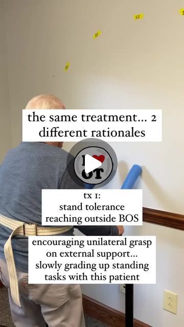 Buffalo Occupational Therapy on Instagram: "There’s SO MUCH to this activity - so many functions and structures are being addressed, and it was appropriately challenging to meet the goal set for both patients 🎯⁠ ⁠ Do you see the modifications that were done to grade the activity between individuals?⁠ ⁠ If you are a BOT Portal member, you may have watched the skills moment on this intervention where I go in depth regarding the remediation potential of this approach! ⁠ ⁠  #occupationaltherapy #occupationaltherapist #ota #cota #otr #ot #occupationaltherapyassistant #occupationaltherapystudent #otd" Occupational Therapy Leisure Activities, Acute Rehab Occupational Therapy, Geriatric Therapy Activities, Christmas Therapy Activities For Adults, Occupational Therapy Group Activities Geriatrics, Activity Tolerance Occupational Therapy, Cva Interventions Occupational Therapy, Standing Activities Occupational Therapy, Dollar Tree Occupational Therapy