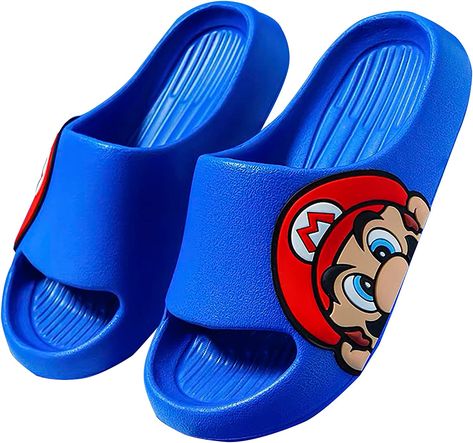 Amazon.com | Boys & Girls Slide Sandals Kids EVA Non-Slip Cloud Slippers Comfy Soft Lightweight Sandals for Bathroom Shower Summer Pool Beach Slides Slippers Blue 11-11.5 Little kid | Sandals Cloud Slippers, Shower Slippers, Sandals Cute, Slides Slippers, Beach Slides, Kids Slippers, Summer Slippers, Summer Pool, Footbed Sandals