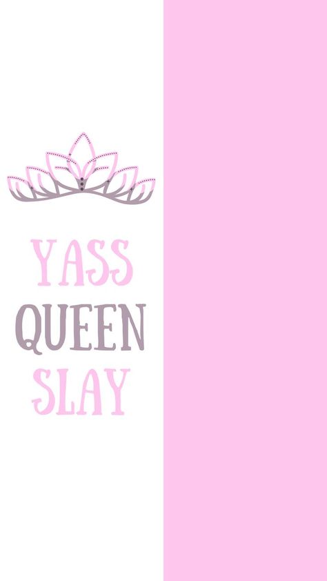 Slay Background, Pink Queen Wallpaper, Pink And Grey Wallpaper, Queen Wallpaper, Yass Queen, Dreamcatcher Wallpaper, Queens Wallpaper, Grey Wallpaper, Tiaras And Crowns