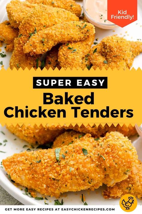 Crispy Baked Chicken Tenders with an addictive special sauce, irresistibly good! Healthier than fried with a perfectly crunchy coating and the creamy, tangy sauce is divine - get dipping! Chicken Beast Recipes, Chicken Tenders Crispy, Crispy Baked Chicken Tenders, Shake And Bake Chicken, Shake N Bake Chicken, Shake And Bake, Crispy Chicken Recipes, Bake Chicken, Crispy Chicken Tenders