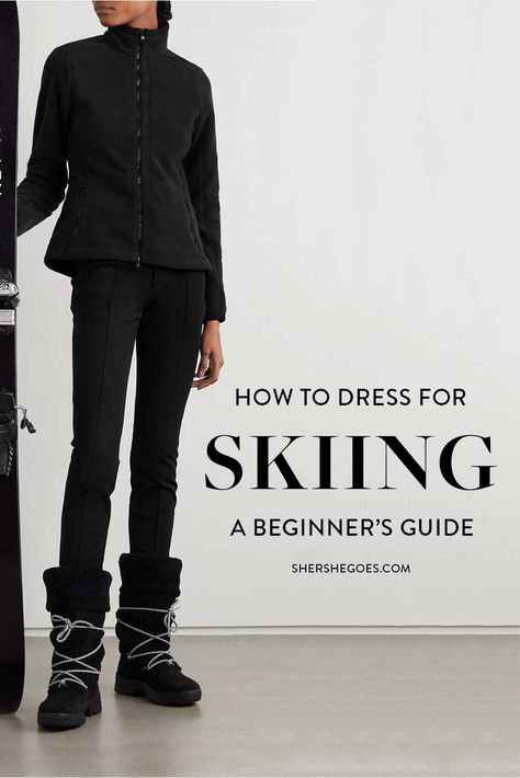 ski-dress Ladies Ski Outfits, Ski Looks For Women, What To Wear In Snow Cold Weather, After Ski Outfits For Women, 2023 Ski Outfits, Womens Ski Outfits 2022, Ski Clothing For Women, Downhill Skiing Outfit Women, Woman’s Ski Outfit