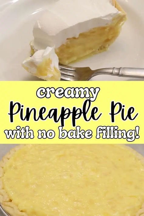 5 Ingredient Pineapple Pie (Easy No-Bake Filling!) - Humbly Rooted Home Pineapple Pie Recipe, Pineapple Dessert Easy, Pineapple Dessert, Pineapple Pie, Greek Yogurt Flavors, Thanksgiving Desserts Table, Baked Pineapple, Pie Easy, Scratch Cooking