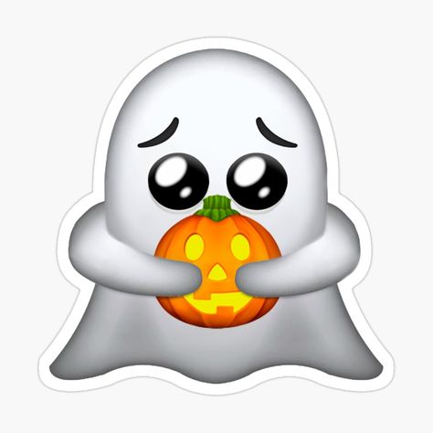 Get my art printed on awesome products. Support me at Redbubble #RBandME: https://www.redbubble.com/i/sticker/Ghost-Holding-Pumpkin-Emoji-by-The-Mage/54087598.EJUG5?asc=u Cute Ghost Holding Pumpkin, Ghost Holding Pumpkin, Pumpkin Emoji, Emoji Stickers, Sticker Cute, Cute Ghost, Sticker Design, Awesome Products, Ghost