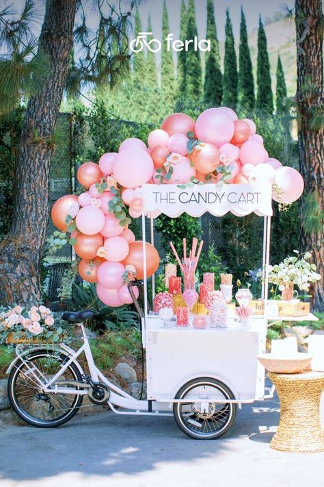 National Candy Day, Food Cart Business, Wedding Bar Menu Sign, Sweets Bar, Bridal Shower Inspo, Ice Cream Cart, Old Fashioned Candy, Bar Menu Wedding, Candy Cart