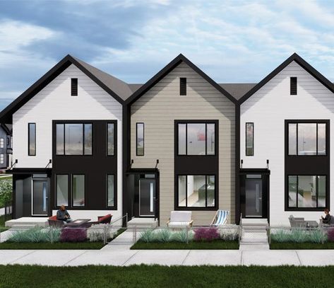 Nordic Townhouse, Town House Plans, Row House Design, Comfort Luxury, Townhouse Exterior, South Point, Apartment Exterior, Modern Townhouse, Townhouse Designs