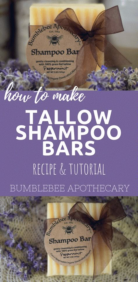 Tallow shampoo bar recipe & tutorial #shampoobar #shampoobars #grassfed #tallow #beeftallow #allnatural #nontoxic #haircare #naturalhaircare Tallow Shampoo Bar, Tallow Shampoo, Tallow Recipe, Diy Shampoo Bar, Wax Recipe, Sugar Wax Recipe, Bella Hadid Aesthetic, Shampoo Bar Recipe, Tallow Soap