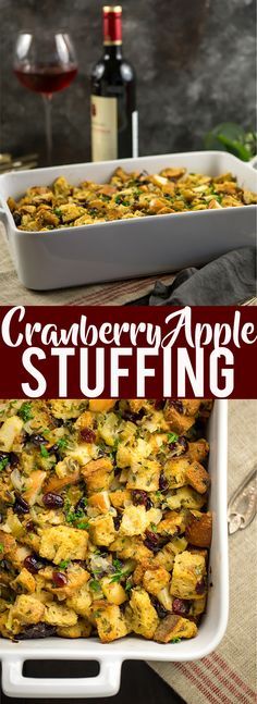 Cranberry Apple Stuffing recipe | How to make stuffing from scratch | Classic Stuffing Recipe | Traditional Stuffing Recipe | Simple Stuffing Recipe | Thanksgiving Dressing Recipe | Classic Bread Stuffing Recipe | Old Fashioned Stuffing Recipe | Homemade Stuffing Recipe | Herb Stuffing Recipe | Best Ever Stuffing Recipe | Moist Stuffing Recipe #thanksgivingrecipe #stuffingrecipe #traditionalstuffingrecipe #oldfashionedstuffingrecipe Apple Stuffing Recipes, Moist Stuffing Recipe, Classic Bread Stuffing Recipe, Cranberry Apple Stuffing, Simple Stuffing, Moist Stuffing, Traditional Stuffing Recipe, Homemade Stuffing Recipes, Classic Stuffing Recipe