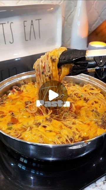 Bailee's Kitchen on Instagram: "Easy Taco Pasta! Recipe www.baileeskitchen.com #fyp #fypシ #foryou #foryoupage #foryourpage #foodie #foodtiktok #recipe #cooking #taco #cheesy #pasta #yum #hellyeah" Easy Taco Pasta, Taco Pasta Recipe, Taco Spaghetti, Taco Pasta, Deli Meats, Pasta Ingredients, Cheesy Pasta, Easy Taco, Fire Roasted Tomatoes