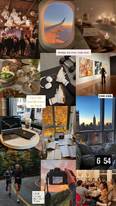 Vision board for 2024 with inspiring quotes and new years resolutions Vision Board Poster, Vision Board Themes, College Wallpaper, Vision Board Collage, Manifesting Vision Board, Vision Board Examples, Spiritual Wallpaper, Vision Board Wallpaper, La Life