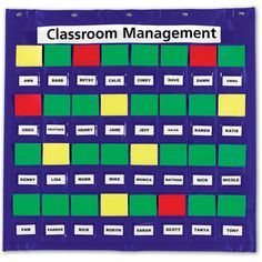 Classroom Behavior Chart, Organization Chart, Organization Station, Classroom Management Tool, Elementary Classroom Decor, Homeschool Classroom, Classroom Behavior, Math Methods, Pocket Chart