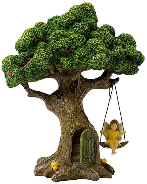 Fairy Hammock, Fairy Garden Tree, Garden Tree House, Fairy Bed, Garden Fairies Figurines, Fairy Tree Houses, Garden Figurines, Fairy Furniture, Mini Fairy Garden