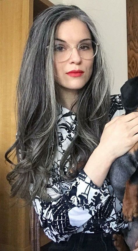 Black And Grey Hair, Silver Haired Beauties, Grey Hair Transformation, Going Grey, Salt And Pepper Hair, Grey Hair Inspiration, Beautiful Gray Hair, Gray Hair Growing Out, Silver Grey Hair