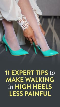 Easy Heels To Walk In, How To Walk In Heels For Beginners Video, Comfortable High Heels Shoes, Office Apparel, Shoe Hacks, Walking In High Heels, High Heels Outfit, Walking In Heels, Easy Fashion