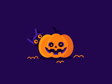 Halloween Animation Gif, Halloween Motion Graphics, Cute Halloween Gif, Pumpkin Animation, Instagram Gif Keyword, Spooky Gif, Gif Halloween, Halloween Animation, Halloween Gifs