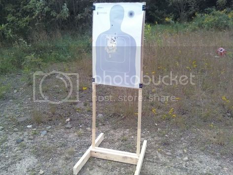 Paper Target Stands, Shooting Target Stand, Diy Target Stand, Diy Targets For Shooting, Target Stands For Shooting Diy, Target Stands For Shooting, Diy Shooting Target, Shooting Target Ideas, Shooting Stand