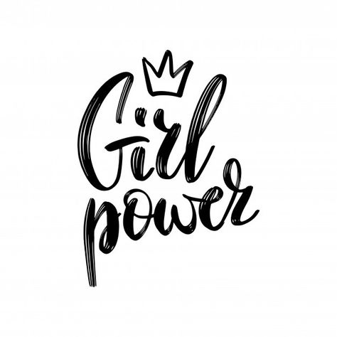 Letras Cool, Kutek Disney, Girl Power Quotes, Girl Empowerment, T Shirt Image, Lettering Quotes, Power Girl, Cricut Projects Vinyl, Brush Lettering