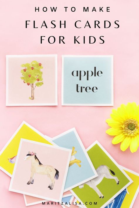 Flashcards - How to make educational flashcards for kids. This DIY tutorial will show you how to make homemade double-sided Farm Animal Flashcards for fun sight word learning!   #Flashcards #HowToMakeFlashcards #FlashcardsForKids #Education #EarlyChildhoodEducation Diy Flashcards For Toddlers, How To Make Flash Cards, Flash Cards Diy, Diy Stationery Holder, Diy Flashcards, Farm Animal Flashcards, Make Flashcards, Animal Flash Cards, Papercut Art