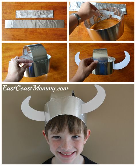 Lifestyle blog showcasing craft tutorials, holiday fun, party planning, recipes, DIY projects, travel tips, and more. Easy & inexpensive family fun. Kids Viking Costume, Vikings Costume Diy, Vikings For Kids, Viking Party, Viking Hat, Dragon Birthday Parties, Viking Helmet, Viking Costume, Dragon Birthday