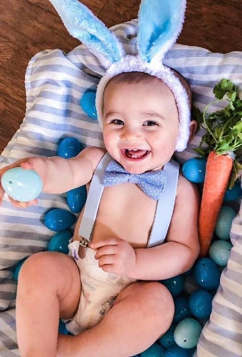 Baby Boy First Easter Pictures, Easter Baby Boy Photoshoot, Easter Baby Pics, Baby Boy Easter Pictures, Baby Easter Pictures, Baby Holiday Photos, Easter Baby Photos, Baby Boy Easter, Easter Photoshoot