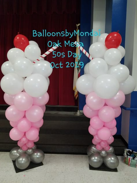 Sock Hop Backdrop, School Sock Hop Dance, Sock Hop Party Balloons, Sock Hop Theme Party, Sock Hop Father Daughter Dance, Sock Hop Centerpieces, Sock Hop Ideas, Sock Hop Valentine Party, 50s Sock Hop Decorations