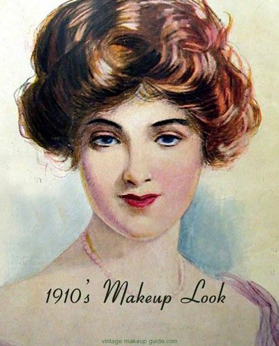 1910s Makeup, 1910 Makeup, 1910's Makeup, 1900's Makeup, 1900s Hairstyles, Makeup History, Fashion Through The Decades, Edwardian Hairstyles, Helena Rubinstein