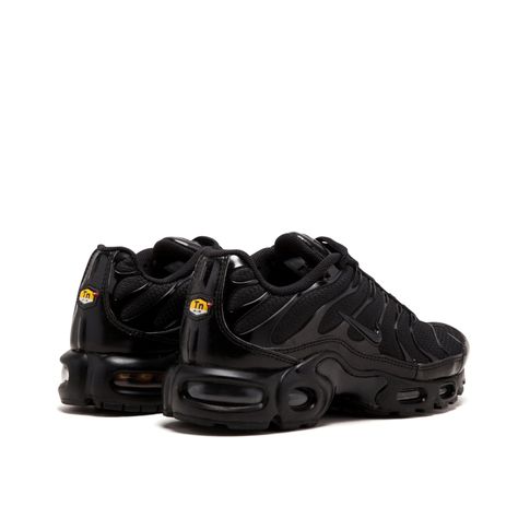 NIKE AIR MAX PLUS "Triple Black" AVAILABLE NOW SIZE 3 TO 9 Nike Air Max Plus Black, Nike Air Max Tn, Nike Shox, Nike Air Max Plus, Air Max Plus, Triple Black, Air Max, Nike Air Max, Nike Air