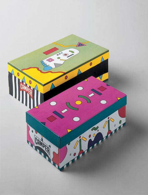 Design Museum show goes behind the scenes to mark 40 years of Camper footwear... Shoe Box Design, Design Museum London, Baby Products Packaging, Toy Packaging, Trophy Design, Cool Paper Crafts, Creative Review, Box Packaging Design, Packing Design